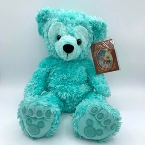 Disneyland Disney Hidden Mickey Pre-Duffy Aqua Mint Plush Teddy Bear‎ NWT Rare